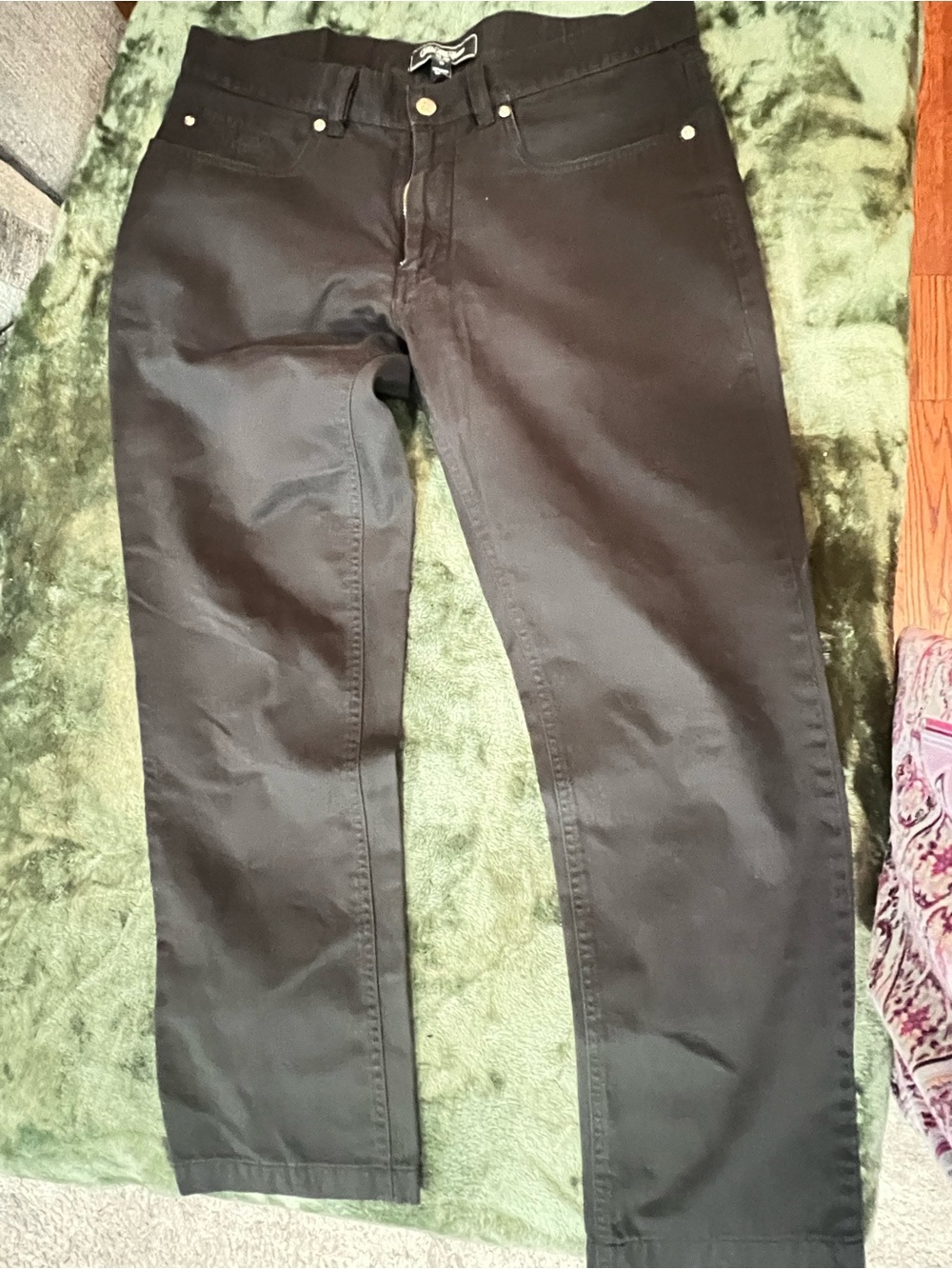 Saks Fifth Avenue Black Straight-Leg Jeans